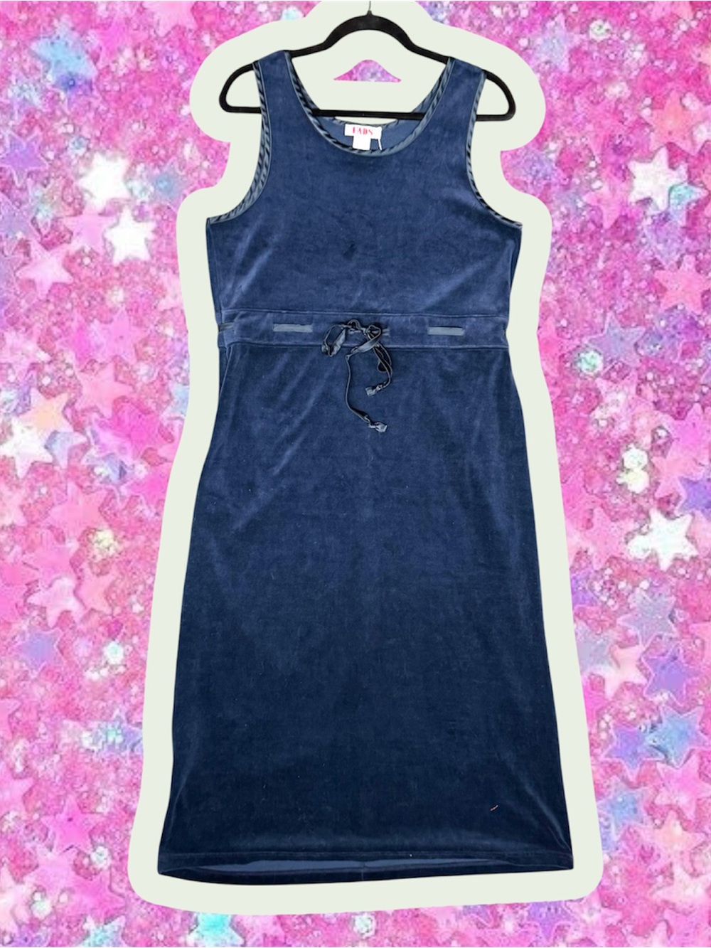 Fads vintage 1990s velvet whimsygoth maxi dress S M grunge witchy y2k 90s bow